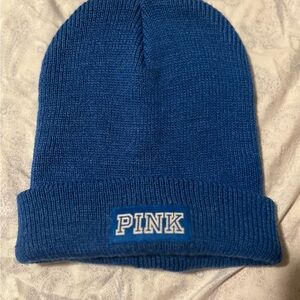PINK Victoria's Secret Blue Kids Beanie